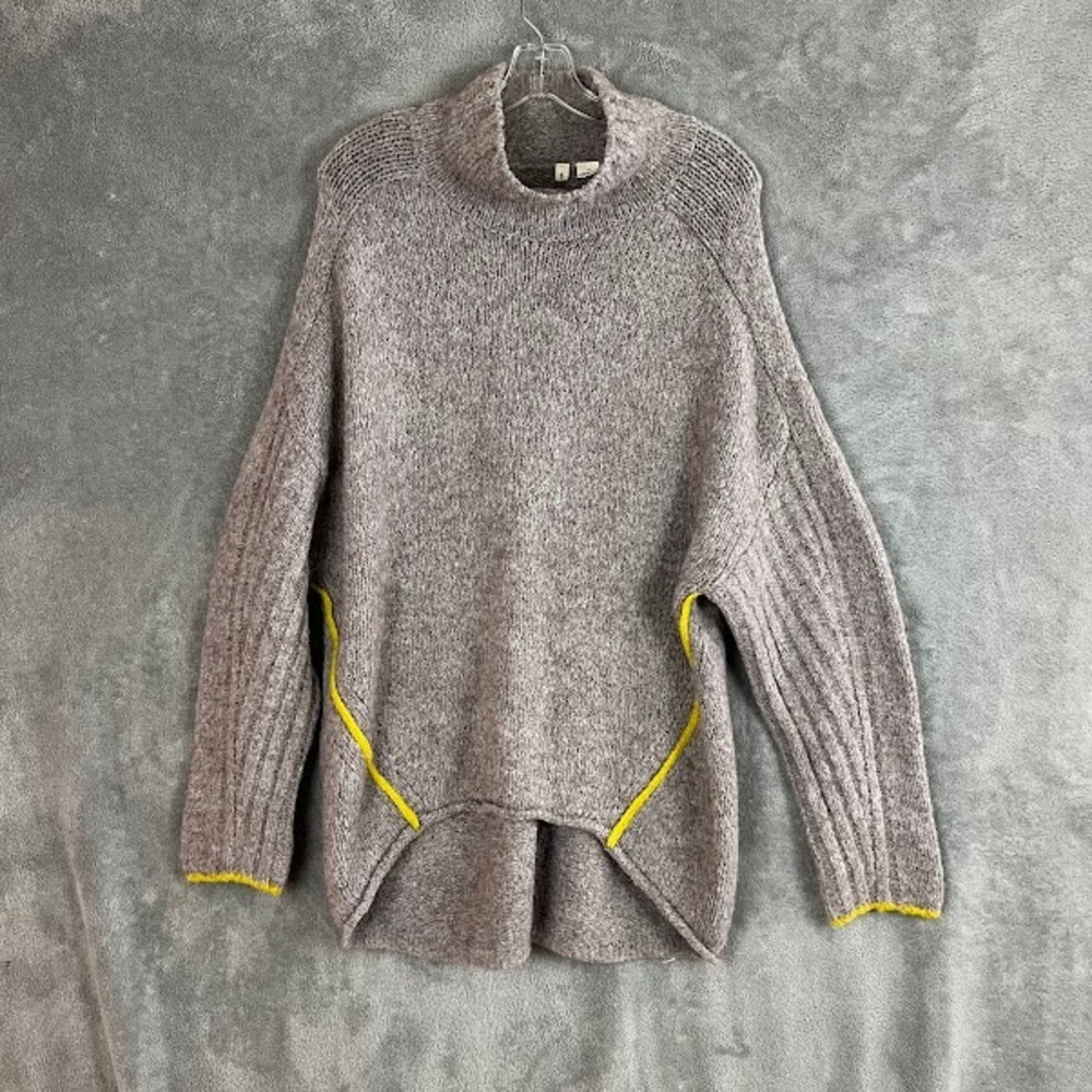 Moth Anthropologie Oversized Turtleneck Sweater Womens M Wool Blend Lagenlook